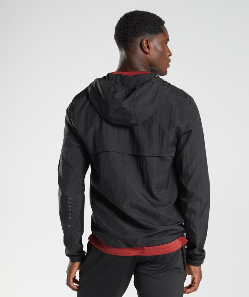 Men's Gymshark Sport Windbreaker Black | CA 317N58